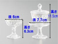 クリスタルガラス仏茶器(クリア)