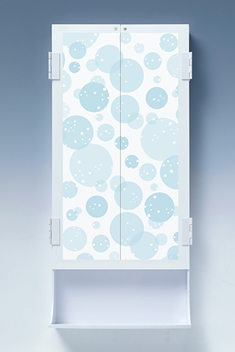 壁掛け仏壇2(ブルースノー)　取付け金具付