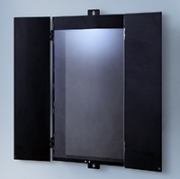 壁掛け仏壇【1】ワイドサイズ(ブラック)(モダン) LED灯付き