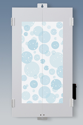 壁掛け仏壇【1】ワイドサイズ(ホワイト)(ブルースノー) LED灯付き