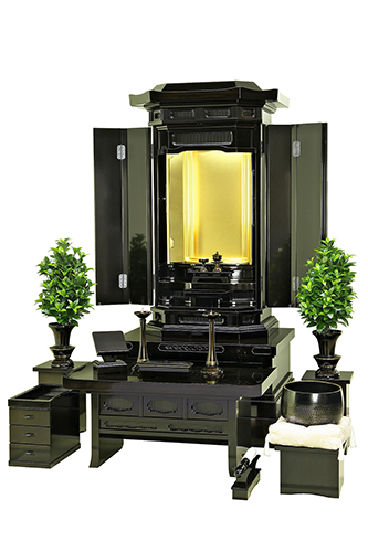 常勝(黒檀)　厨子扉電動開閉式