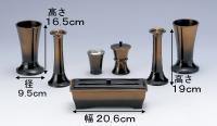 華型5.3号コハク無地7点セット