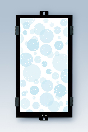 壁掛け仏壇 ブラック(ブルースノー)　取付け金具付